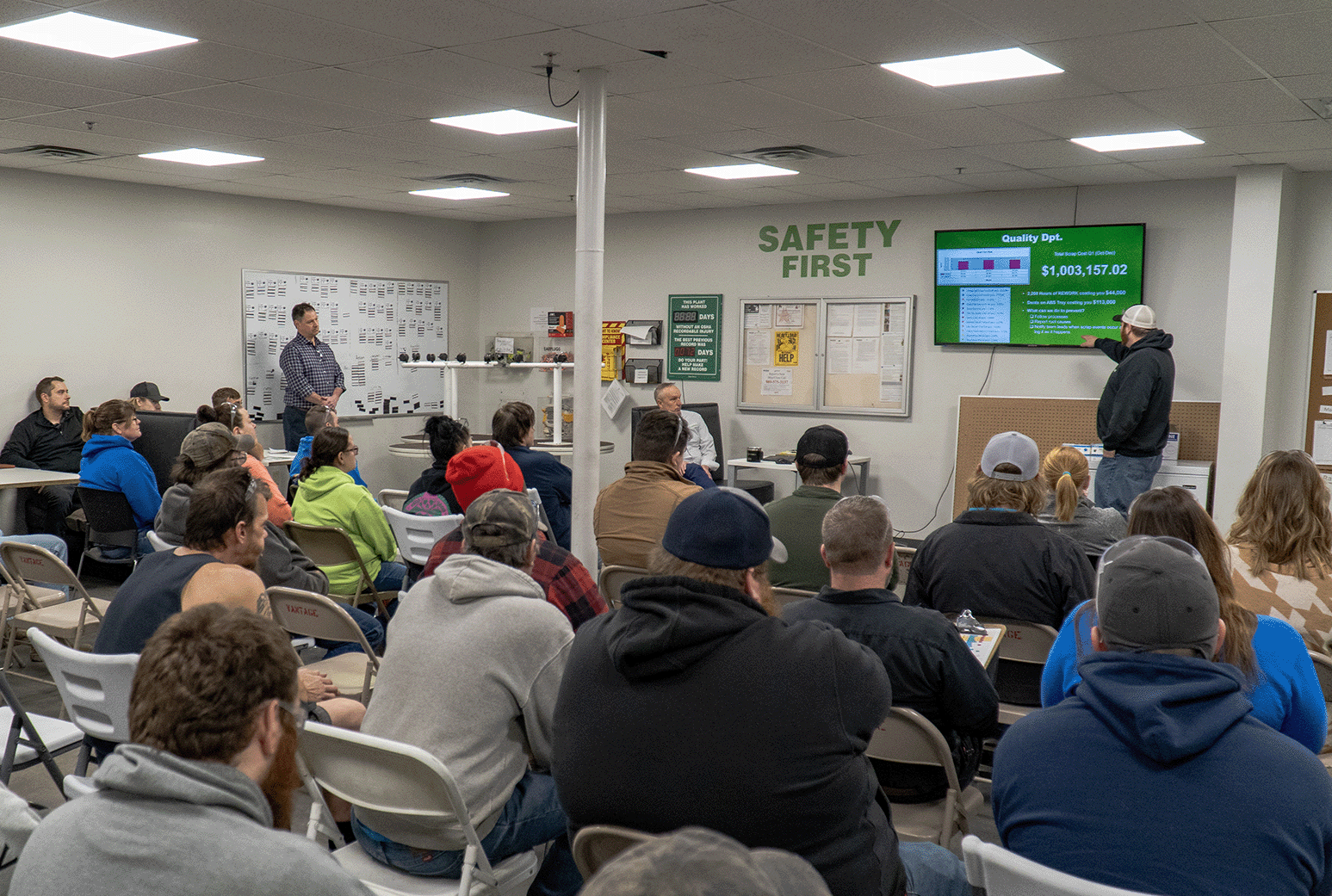 A community health worker connects Vantage’s employees with resources in the community.