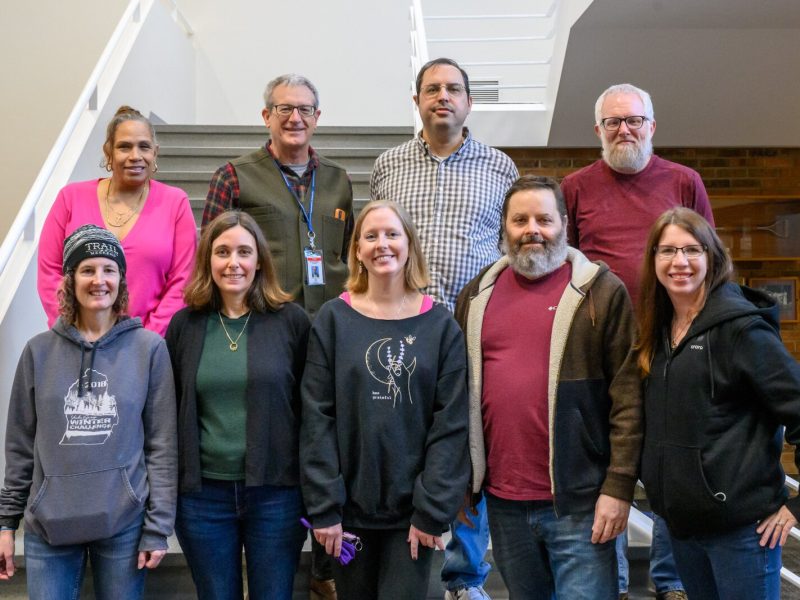 Washtenaw County CMH staff. Top row L-R: Valerie Bass, Dr. Montgomery Brower, Andrew Grier, Shad Jordan. Bottom row l-R: Shannon Ellis, Margaret Carmalt, Angela Burchard, Jeff Beckley, Melisa Tasker