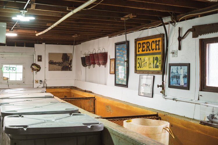 Renovations over the winter were carefully designed to continue to allow visitors to watch the crew clean and filet fish.