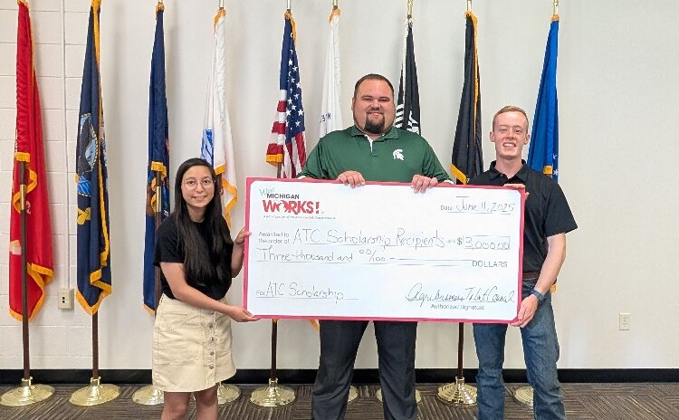 Left to right: Keira Vander Kolk, Brandon Barker, and Logan Anderson.