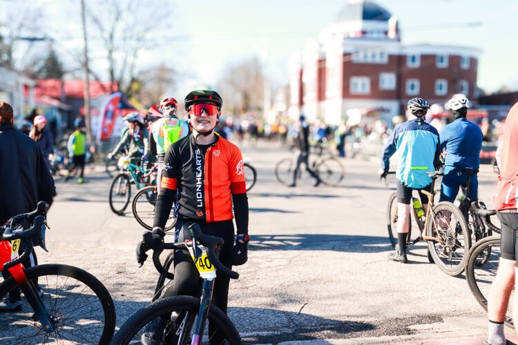 Teen racer Owen Witt from Dayton, Ohio, to compete in his first Barry-Roubaix race.