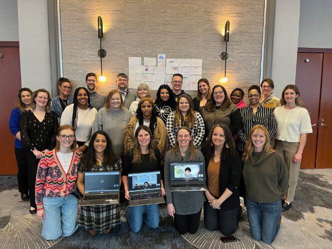 The Talent Together staff at a recent retreat in Grand Rapids.