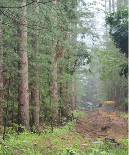 Students helped clear fairways and continue to make improvements.