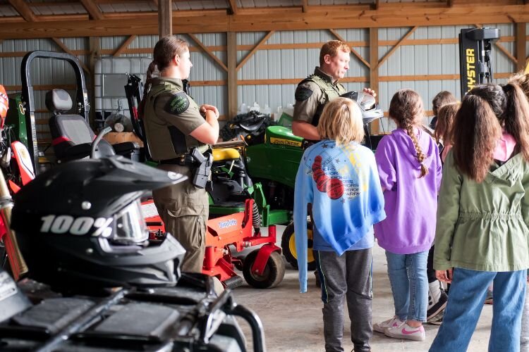 Representatives from the Michigan DNR spoke on safety at the Isabella County Project R.E.D. event.
