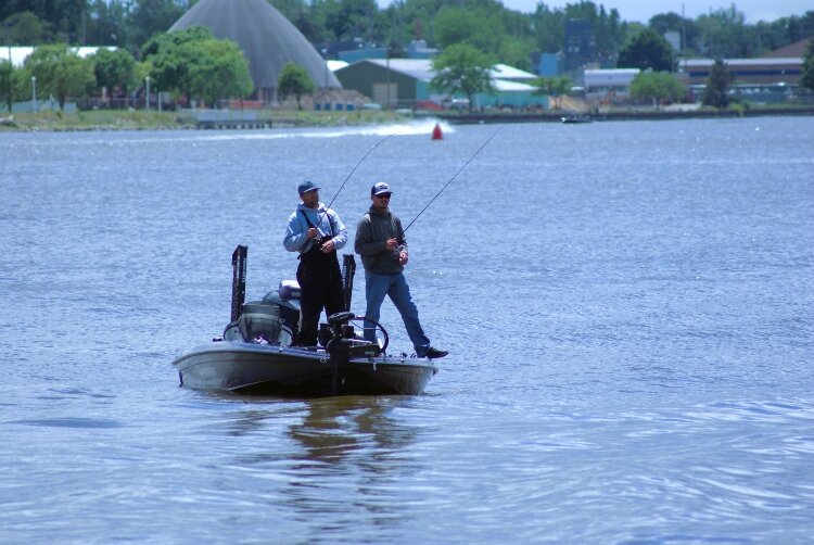 The anglers say one advantage to participating in a tournament here is we have different types of waterways. Anglers can fish in the river, bay, or lake.
