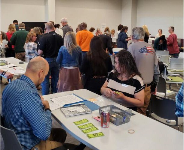 Week 1 simulation began with participants visiting the different ‘locations’ to complete assigned tasks for the week.