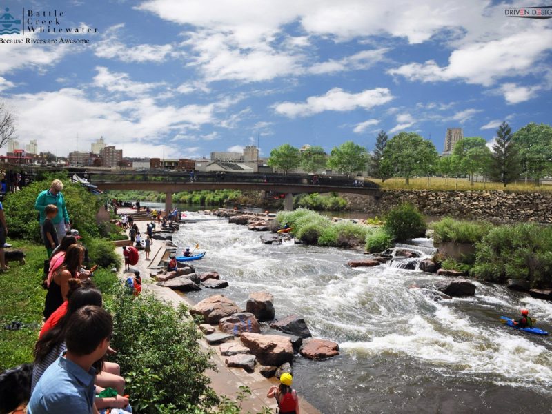 One possible way the river could look if it were freed from its concrete channel.