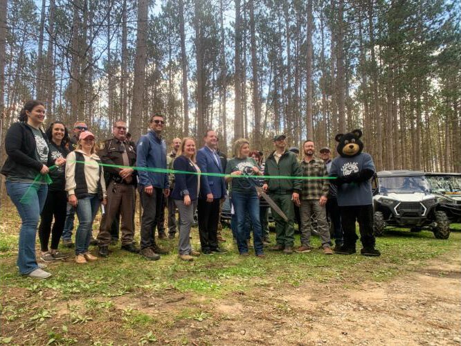 Local, state and federal officials gathered this month to formally open the ORV Scenic Ride.
