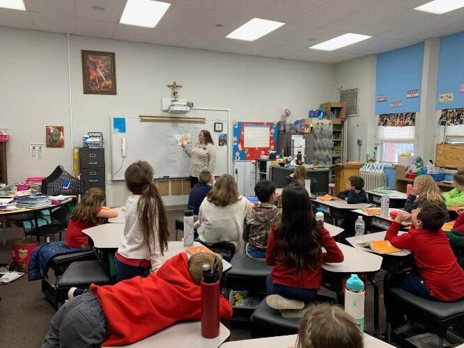 A Michigan Vaccine Program book reading.