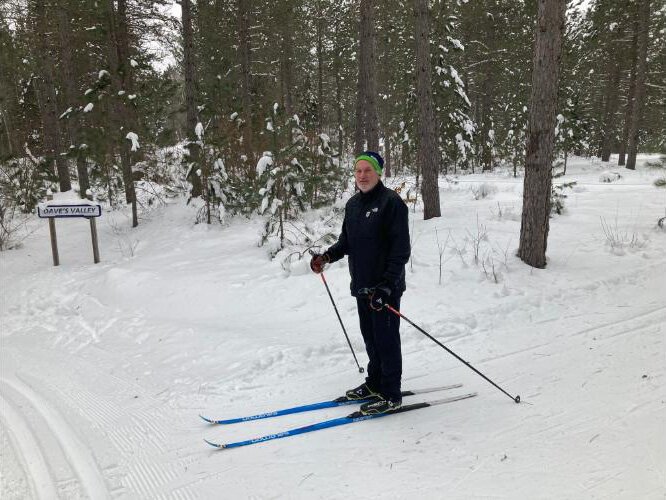 Alan Hough is one of the certified ski instructors at Forbush. 