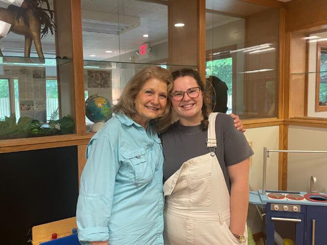 Patricia Soutas-Little and Amelia Kristiansen.