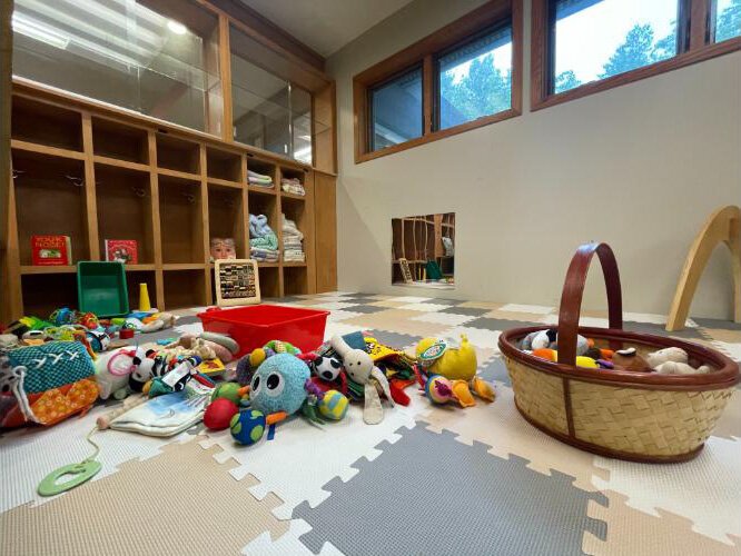 One of the many play areas inside Little Acorn Childcare.