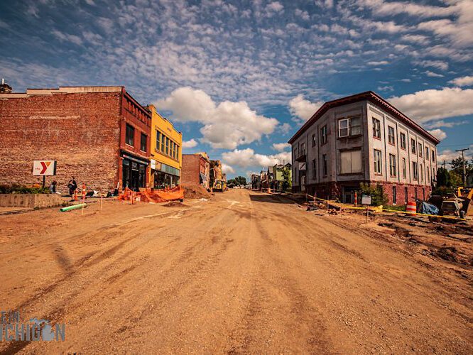 Downtown Negaunee is getting a makeover. The enhancement project includes new streets, lighting and a car charging station.