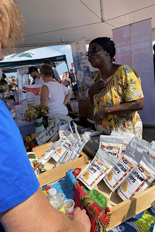 2022 MI New Favorite Snack competition 2nd place winner, Emme Ekanem of Emme's Plantain Chips from Grand Rapids, Michigan.