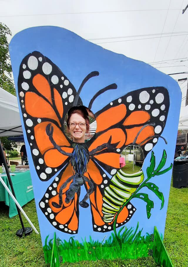 A participant in the Monarch Festival. 