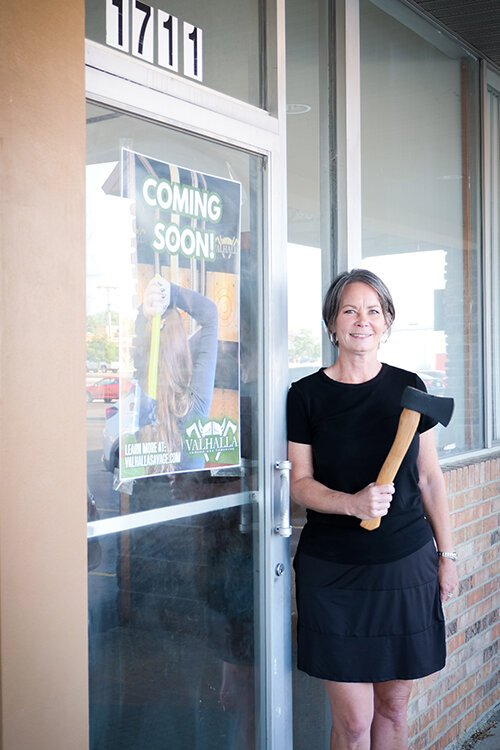 Becker is bringing the first Valhalla Indoor Axe Throwing franchise to Michigan in the former China 1 Buffet building at 1711 S. Mission St. in Mt. Pleasant, Michigan. (Photo: Courtney Jerome/Epicenter)