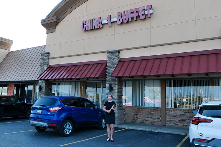 Julia Becker is renovating the former China 1 Buffet building at 1711 S. Mission St. and turning it into a Valhalla Indoor Axe Throwing venue, set to open in fall 2023. (Photo: Courtney Jerome/Epicenter)