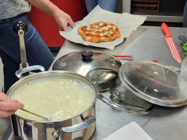 The Hub offers cooking workshops and other education programs.