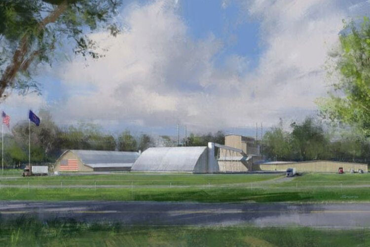 A rendering of Michigan Potash & Salt Company's potash and salt production plant and processing facility located in Evart Township. (Photo courtesy of Michigan Potash & Salt Company)