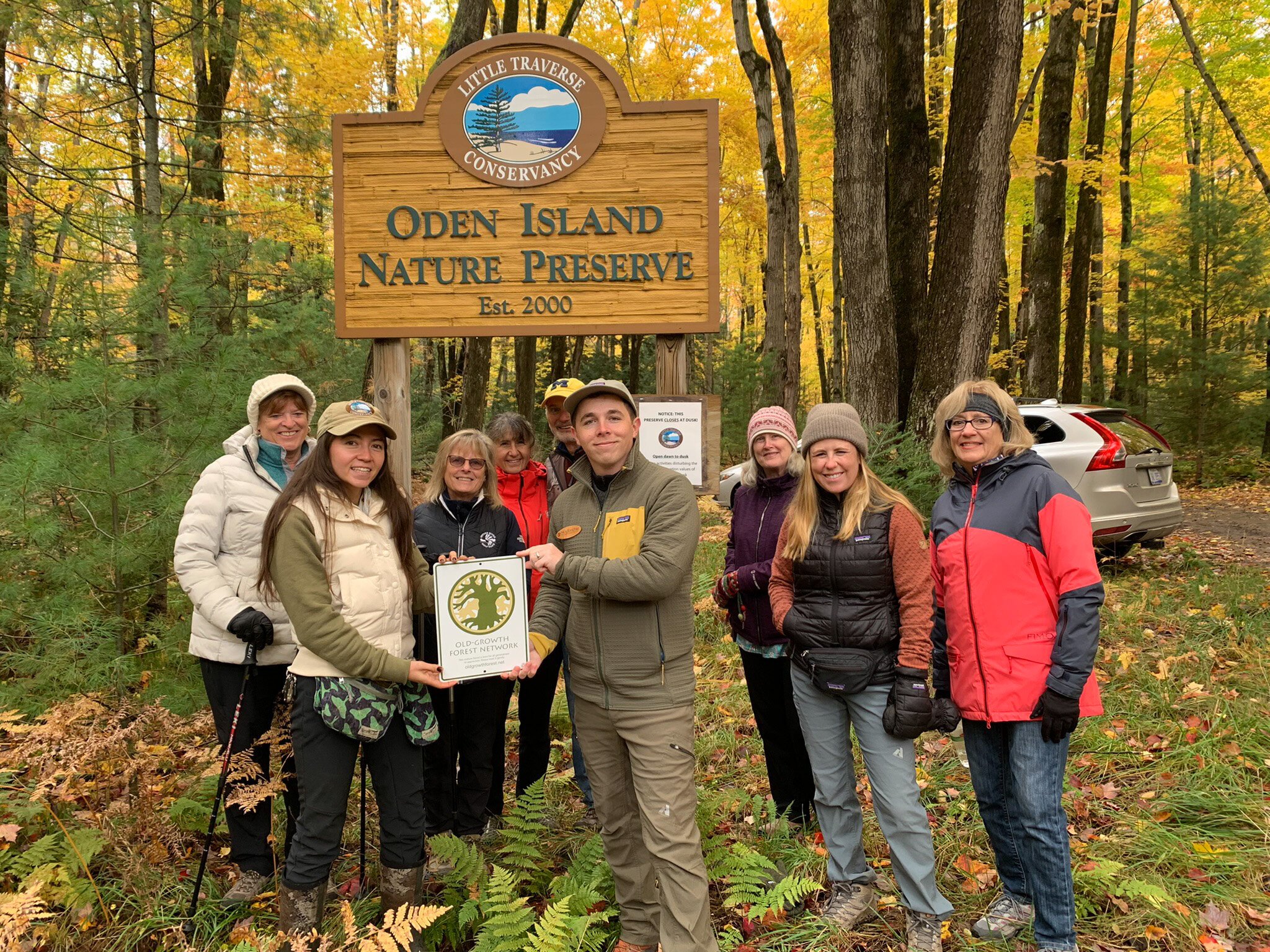 Oden Island Nature Preserve received its designation as an old-growth forest earlier in October.