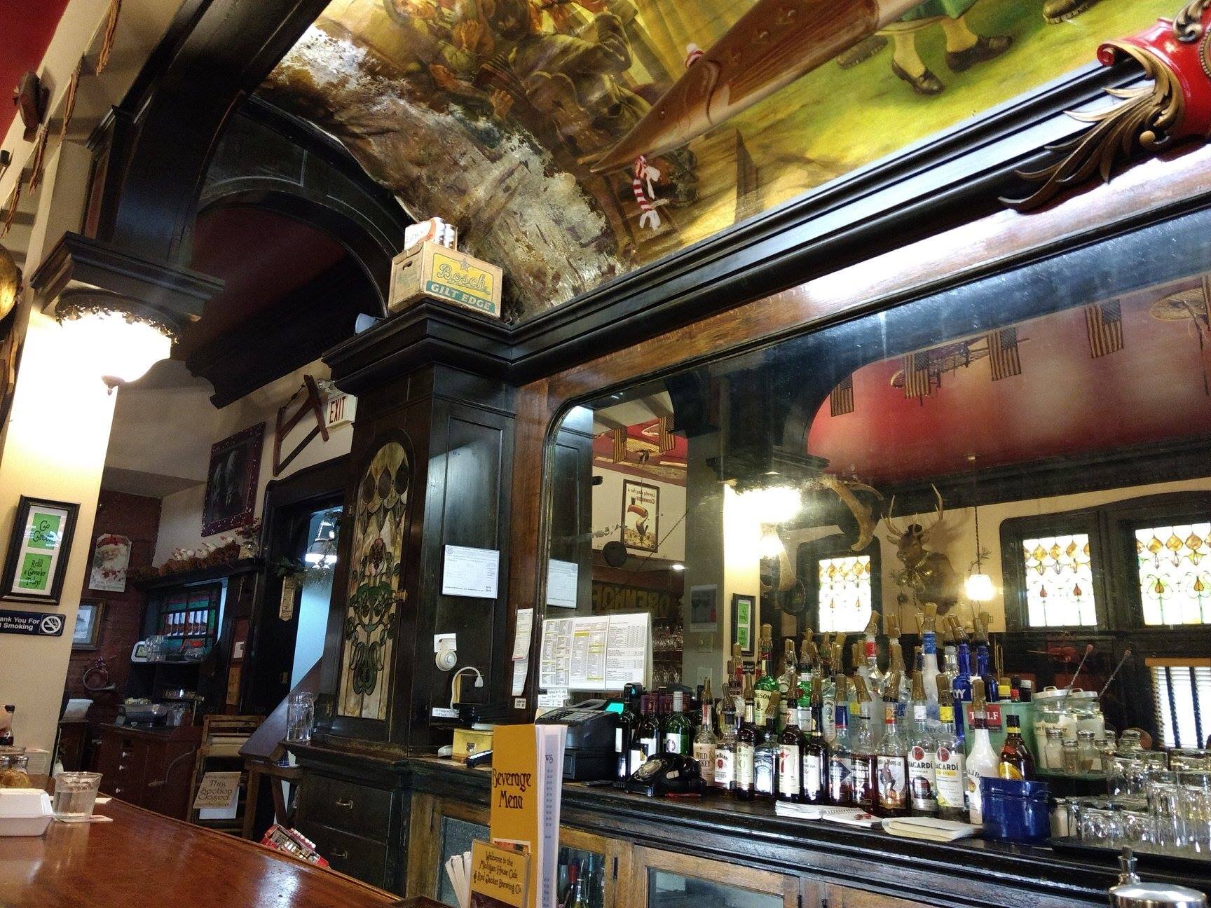 Interior of the Red Jacket Brewing Co./Michigan House Cafe in Calumet.