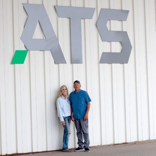 Kim and John Gillman started ATS Printing in Merrill in 1989. Today, the business is based in Monitor Township. Between 70 and 100 people work inside the building each day.