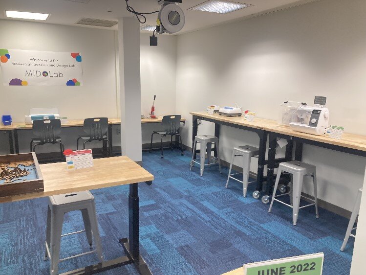 MidLab is not yet open for crafting because not all of the equipment is in place and the staff is working on policies and procedures.     