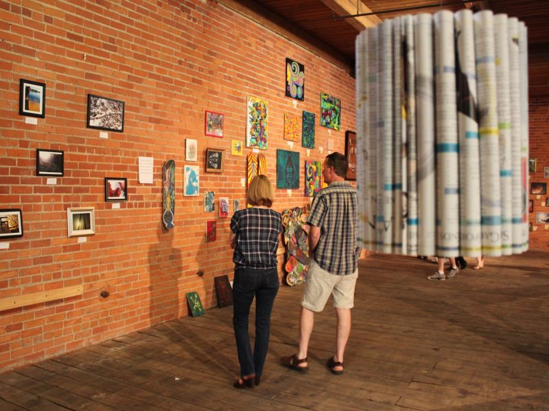 An exhibit inside Art 634 in Jackson.