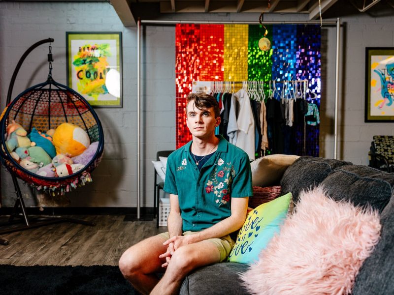 Joe Volpe, program manager at Ferndale's Affirmations LGBTQ+ Community Center.