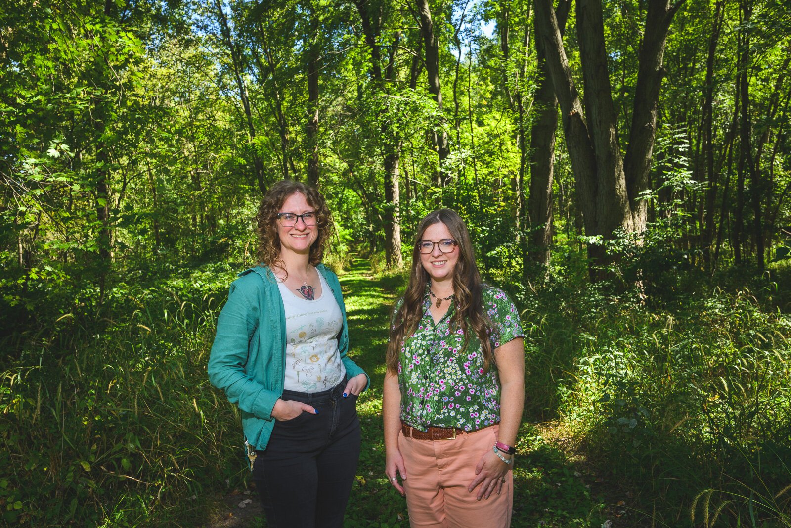 Krista Gjestland and Susan LaCroix at Iron Creek Preserve.