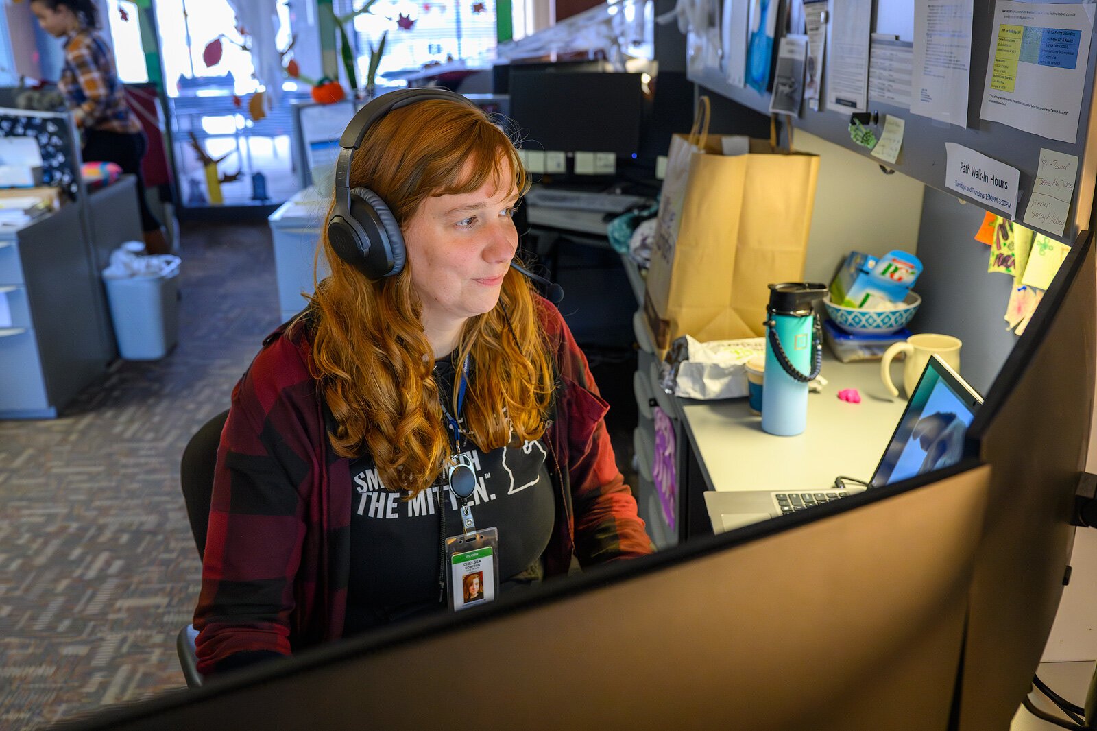 Chelsea-Compton, WCCMH Crisis Services Team, is ready to listen and help.