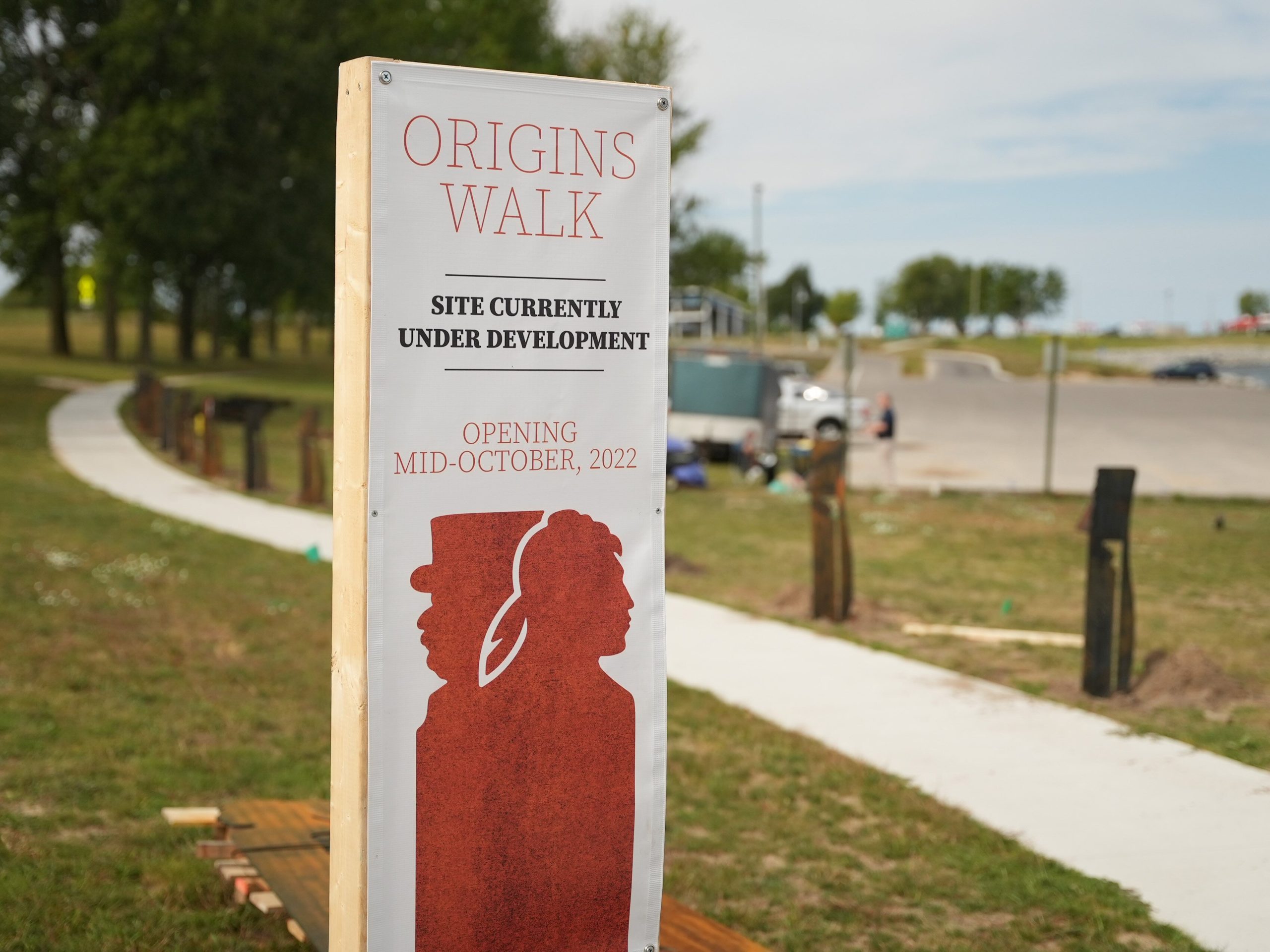 Origins Walk under construction.