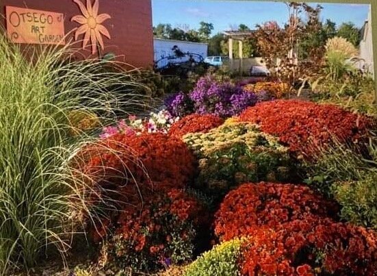 Otsego's art garden provides green space and a showcase for local artists.