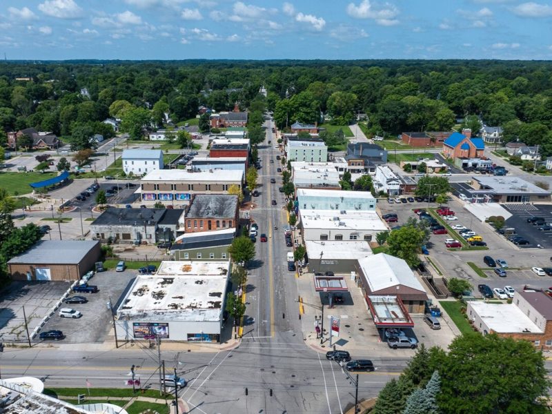Overlooking downtown Buchanan.