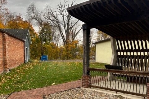 “The Byron Pocket Park represents a creative re-use of a long vacant space in the Village,” says MEDC Regional Prosperity Managing Director Paula Holtz. Pictured here is the lot in downtown Byron as it stands today.