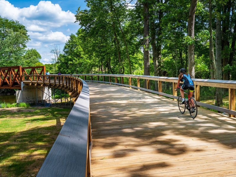 The B2B trail in Dexter.