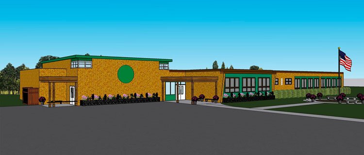 A rendering of the new-look FONT Community Center by Julie Strating with Changemaker Studio. (Courtesy of MEDC)