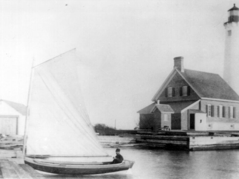 When Tawas Point Lighthouse was completed in 1876, the lighthouse keeper could dock a boat almost at his front door.