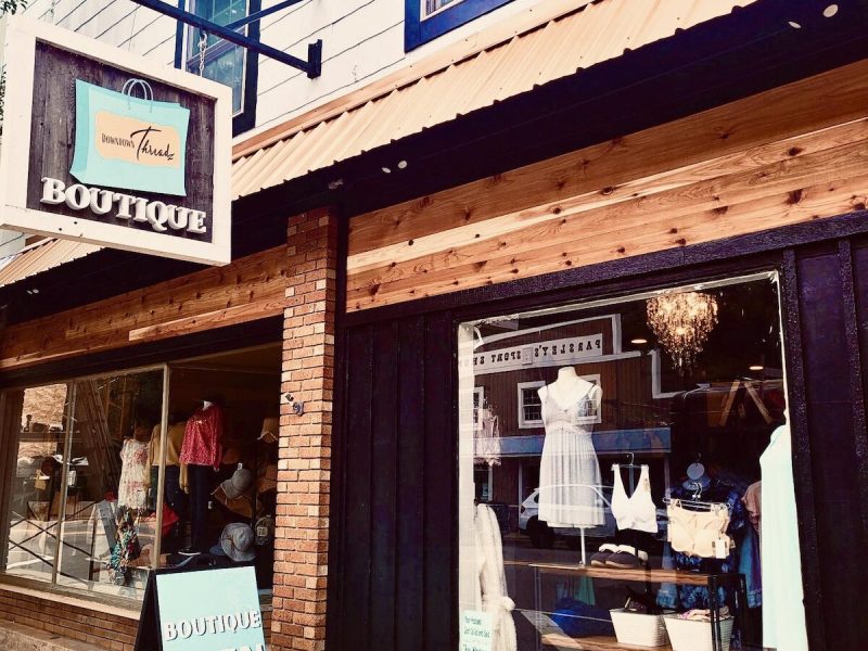 Downtown Threadz after taking part in the facade improvement program. (Courtesy of Newaygo County)