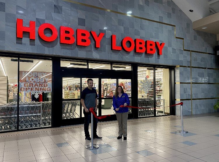 Ribbon cutting for the new Hobby Lobby at the Midland Mall.