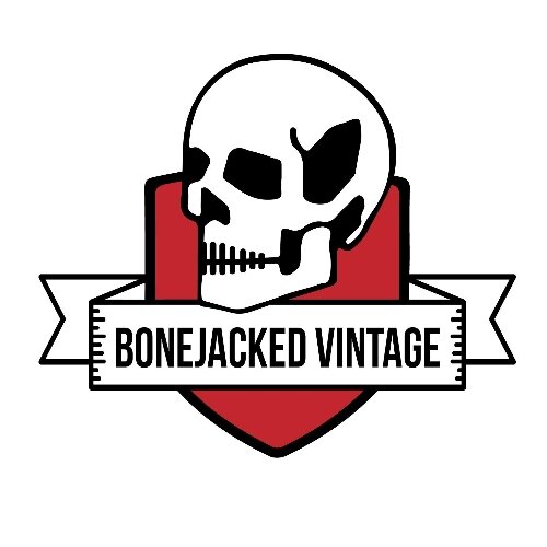 The store's name is slang for 'stealing the style of one who is dead.' (Graphic courtesy of Bonejacked Vintage Apparel)