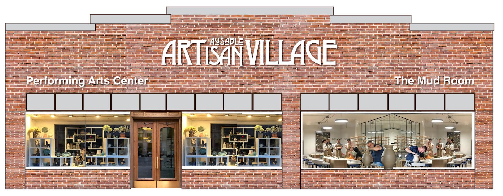 A rendering of what's to come in downtown Grayling. (Photo: Patronicity)