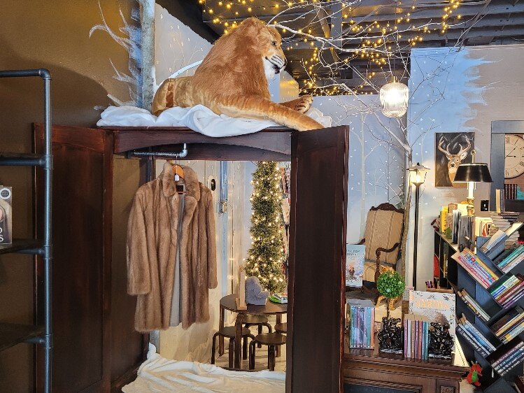 Crivac's husband, Jeremiah, built a Narnia landscape for children to enjoy.