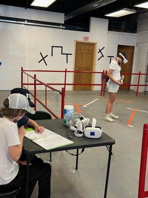 The Bonniers strive to make the space safe, offering virtual reality games that don't allow outsiders to join in. Instead, the games are played only with the people inside Reality Check. (Photo courtesy of Reality Check)