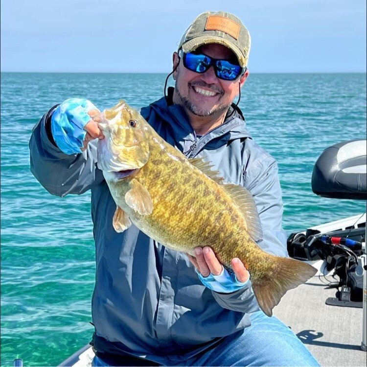 Smallmouth bass on Saginaw Bay