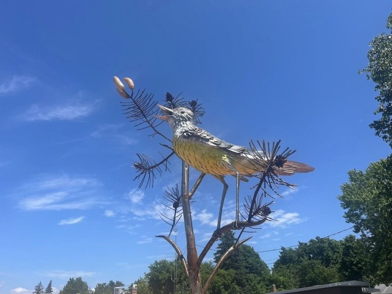 Roscommon recently earned the first Bird City designation in Michigan while also having installed the state’s largest Kirtland’s Warbler sculpture earlier this summer.